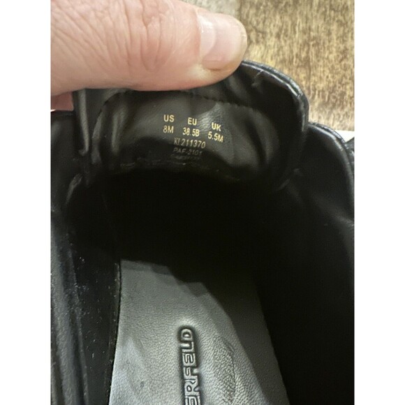 KARL LAGERFELD MENS BLACK TENNIS SHOE KL211370 BLK 8M - Picture 11 of 11